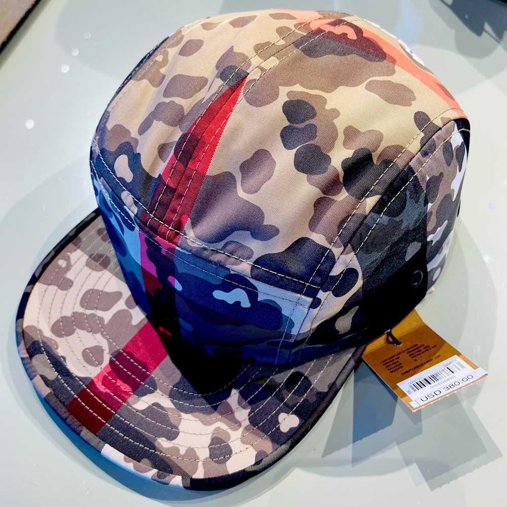 Burberry Camouflage Check Camp Hat